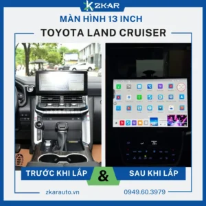 Lắp Màn Hình 13 Inch Xe Toyota Land Cruiser Tại TPHCM