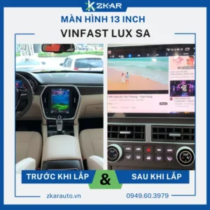 Lắp Màn Hình 13 Inch Xe Vinfast Lux SA Tại TPHCM