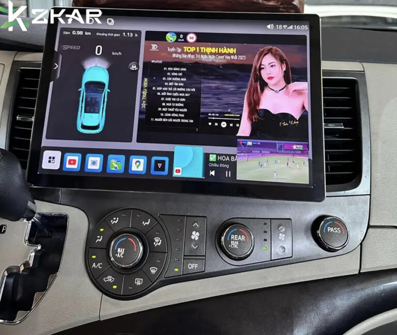 Địa Chỉ Lắp Đặt Màn Android 13 Inch Xe Toyota Sienna Uy Tín Tại Sài Gòn