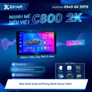 Màn Hình Android Thông Minh Vincar C800