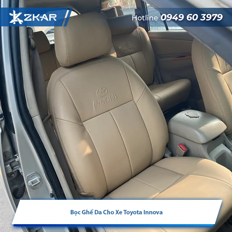 Bọc ghế da cho Toyota Innova