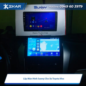 Lắp Màn Hình Sunny Cho Xe Toyota Vios - 5tr5