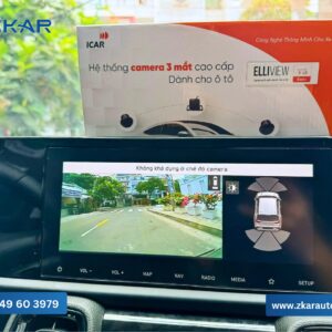 Lắp Camera 3 Mắt Elliview Y5 Premium Cho Xe Kia Sonet