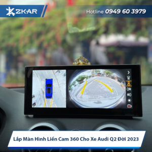 Lắp Màn Hình Liền Cam 360 Cho Xe Audi Q2 Đời 2023