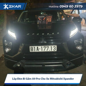 Lắp Đèn Bi Gầm A9 Pro Cho Xe Mitsubishi Xpander - Giá 5tr