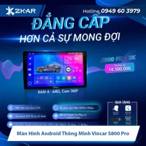 Màn Hình Android Thông Minh Vincar S800 Pro