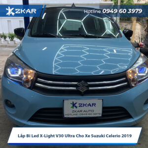 Lắp Bi Led X-Light V30 Ultra Cho Xe Suzuki Celerio 2019 - Giá 10tr500
