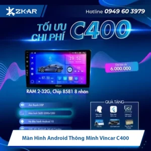Màn Hình Android Thông Minh Vincar C400