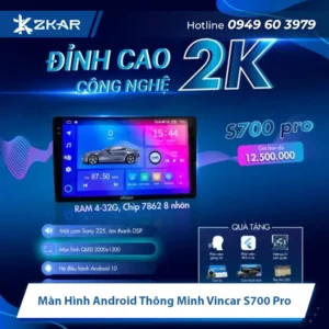 Màn Hình Android Thông Minh Vincar S700 Pro