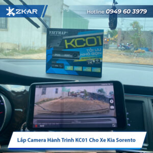 Lắp Camera Hành Trình KC01 Cho Xe Kia Sorento - Giá 4tr200