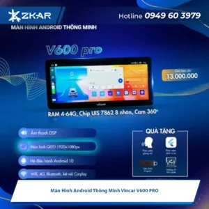 Màn Hình Android Thông Minh Vincar V600 PRO