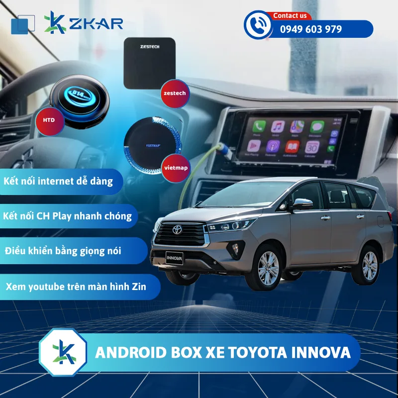Android box xe Toyota Innova