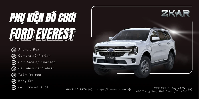 Tổng Hợp Phụ Kiện Đồ Chơi Cho Ford Everest