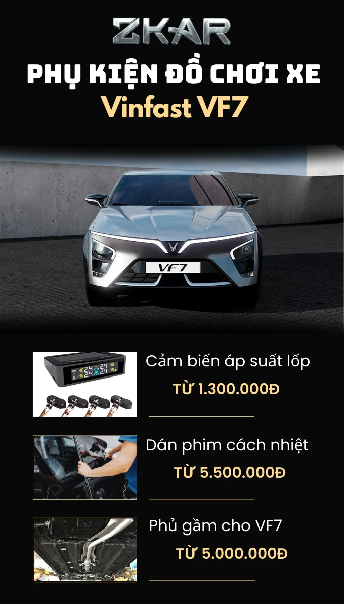 Tổng Hợp Phụ Kiện Cho Vinfast VF7