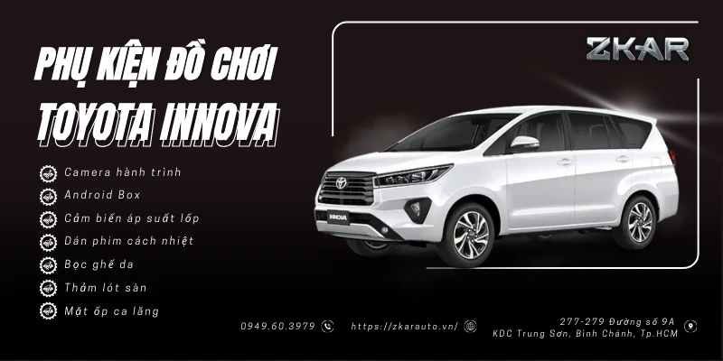 Tổng Hợp Phụ Kiện Đồ Chơi Cho Xe Toyota Innova