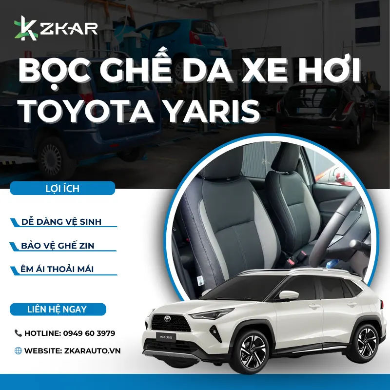 Bọc ghế da xe toyota yaris