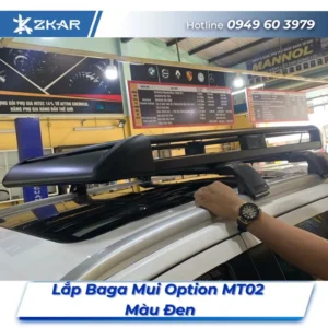 Lắp Đặt Baga Mui Option MT02 Màu Đen Tại TPHCM
