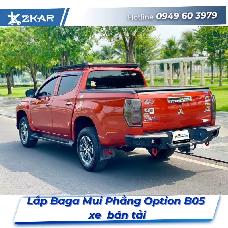 Lắp Đặt Baga Mui Phẳng Option B05 Cho Xe Bán Tải Tại TPHCM