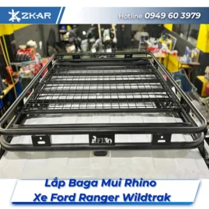 Lắp Đặt Baga Mui Rhino Xe Ford Ranger Wildtrak Tại TPHCM