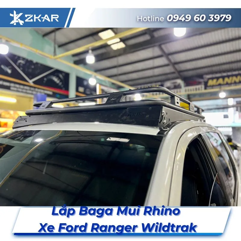 Lắp Đặt Baga Mui Rhino Xe Ford Ranger Wildtrak Tại TPHCM