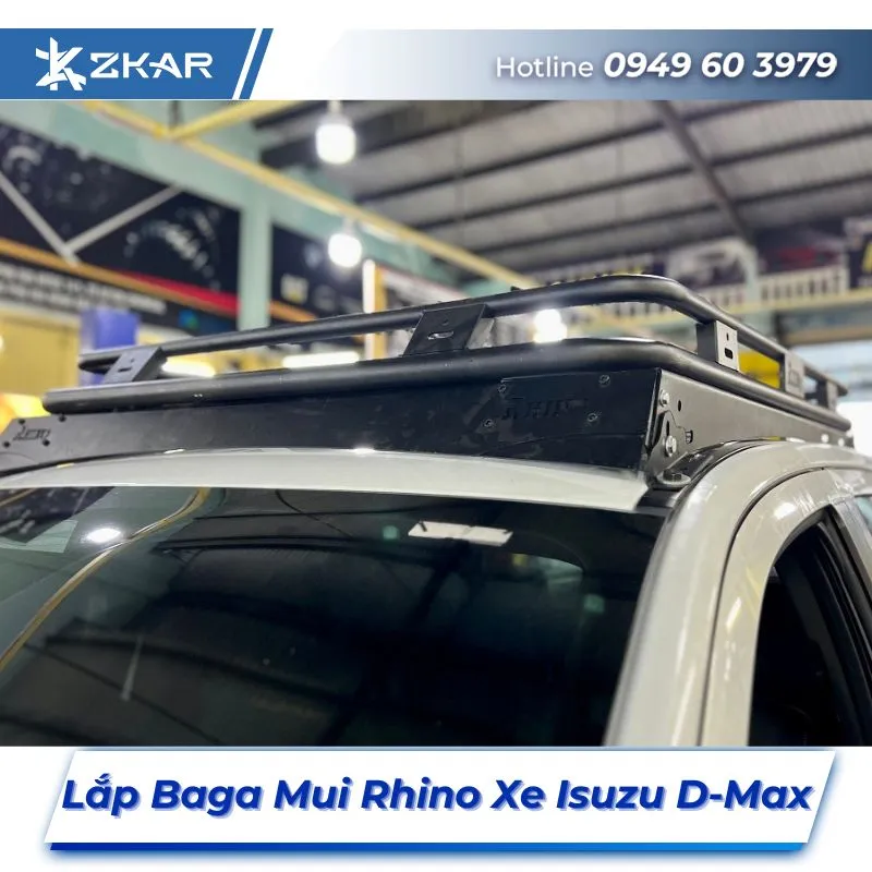Lắp Đặt Baga Mui Rhino Xe Isuzu D-Max Tại TPHCM