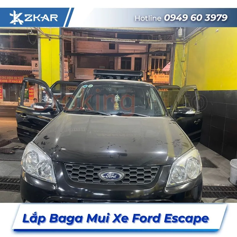 Lắp Đặt Baga Mui Xe Ford Escape Tại TPHCM