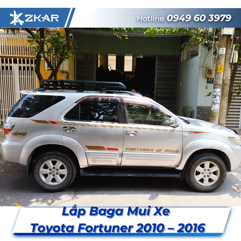 Lắp Đặt Baga Mui Xe Toyota Fortuner 2010 – 2016 Tại TPHCM