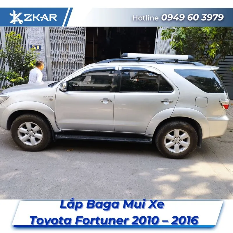 Lắp Đặt Baga Mui Xe Toyota Fortuner 2010 – 2016 Tại TPHCM