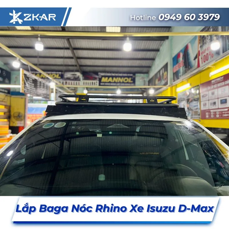 Lắp Đặt Baga Nóc Rhino Xe Isuzu D-Max Tại TPHCM