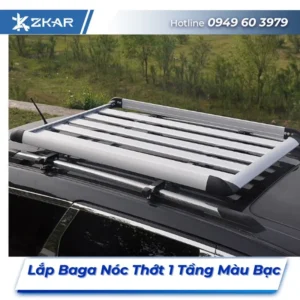 Lắp Đặt Baga Nóc Thớt 1 Tầng Màu Bạc Tại TPHCM