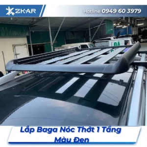Lắp Đặt Baga Nóc Thớt 1 Tầng Màu Đen Tại TPHCM