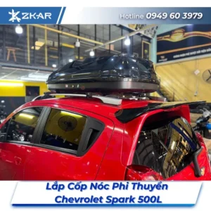 Lắp Đặt Cốp Nóc Phi Thuyền Chevrolet Spark 500L Tại TPHCM
