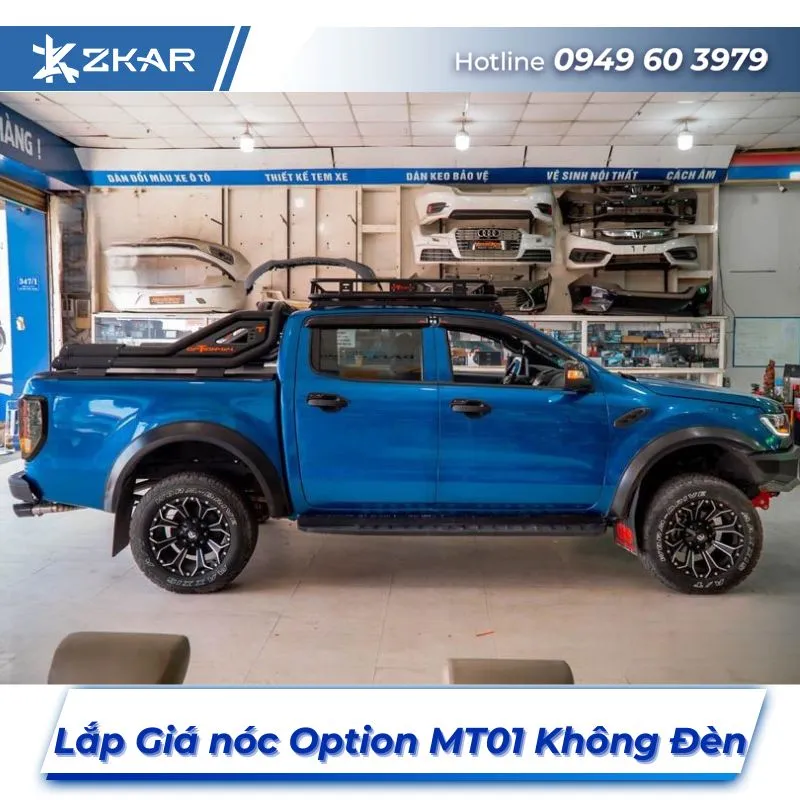 Lắp Đặt Giá Nóc Option MT01 Không Đèn Tại TPHCM