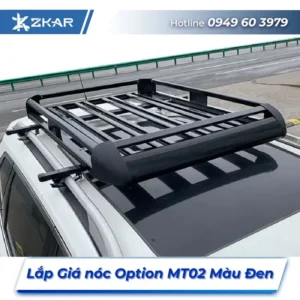 Lắp Đặt Giá Nóc Option MT02 Màu Đen Tại TPHCM