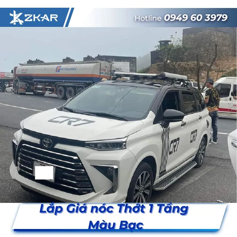Lắp Đặt Giá Nóc Thớt 1 Tầng Màu Bạc Tại TPHCM