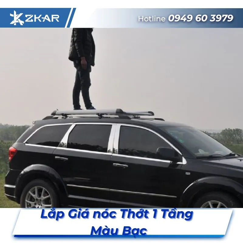 Lắp Đặt Giá Nóc Thớt 1 Tầng Màu Bạc Tại TPHCM