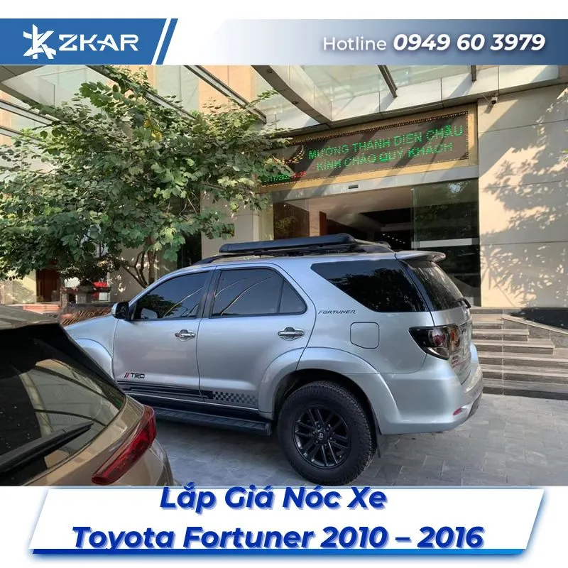 Lắp Đặt Giá Nóc Xe Toyota Fortuner 2010 – 2016 Tại TPHCM
