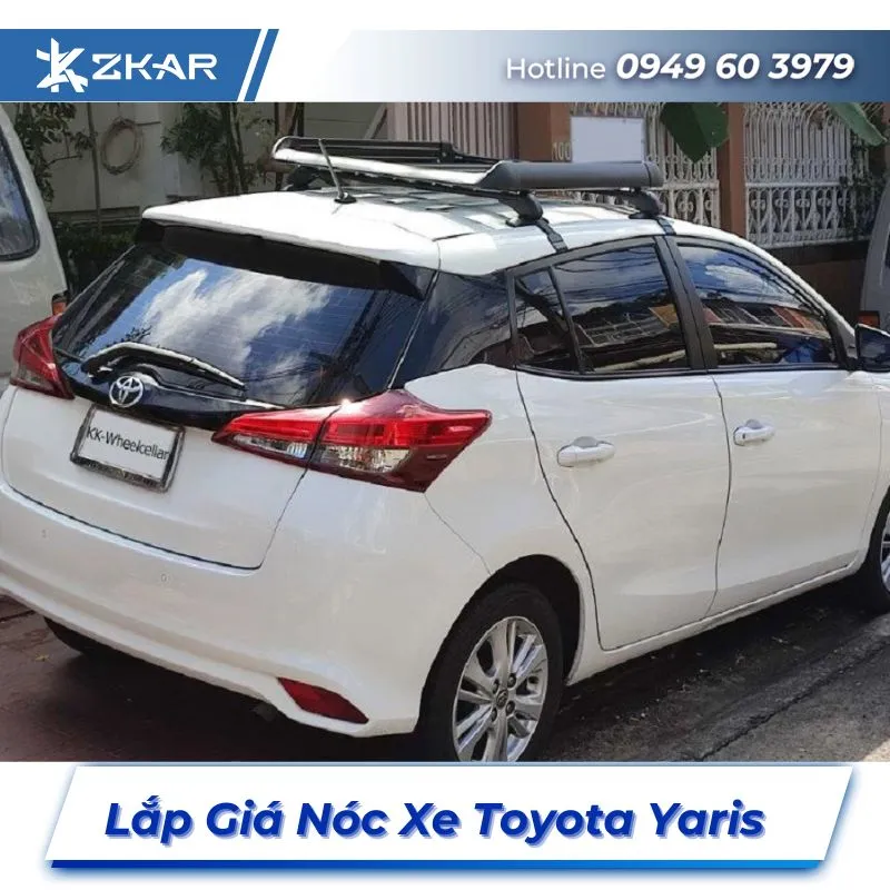 Lắp Đặt Giá Nóc Xe Toyota Yaris Tại TPHCM