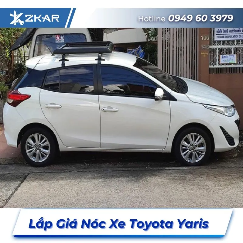 Lắp Đặt Giá Nóc Xe Toyota Yaris Tại TPHCM
