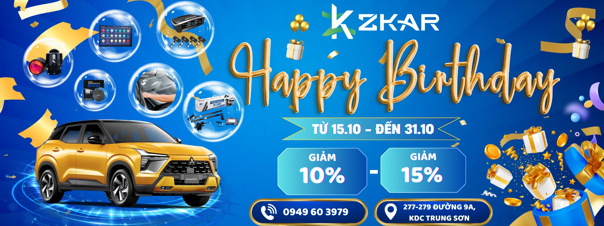 SINH NHẬT ZKAR - BAO LA ƯU ĐÃI LÊN ĐẾN 15%