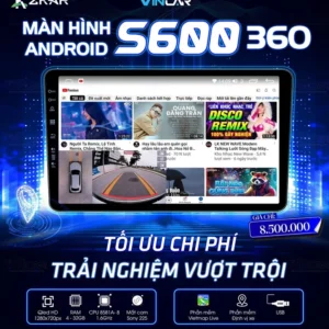 Màn Hình Android Thông Minh Vincar C600 - Liền Camera 360