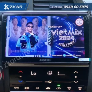 Lắp Màn Hình Zestech ZX10+ Bản Tiêu Chuẩn và Áp Suất Lốp Tích Hợp Màn Hình Cho Xe Honda Jazz