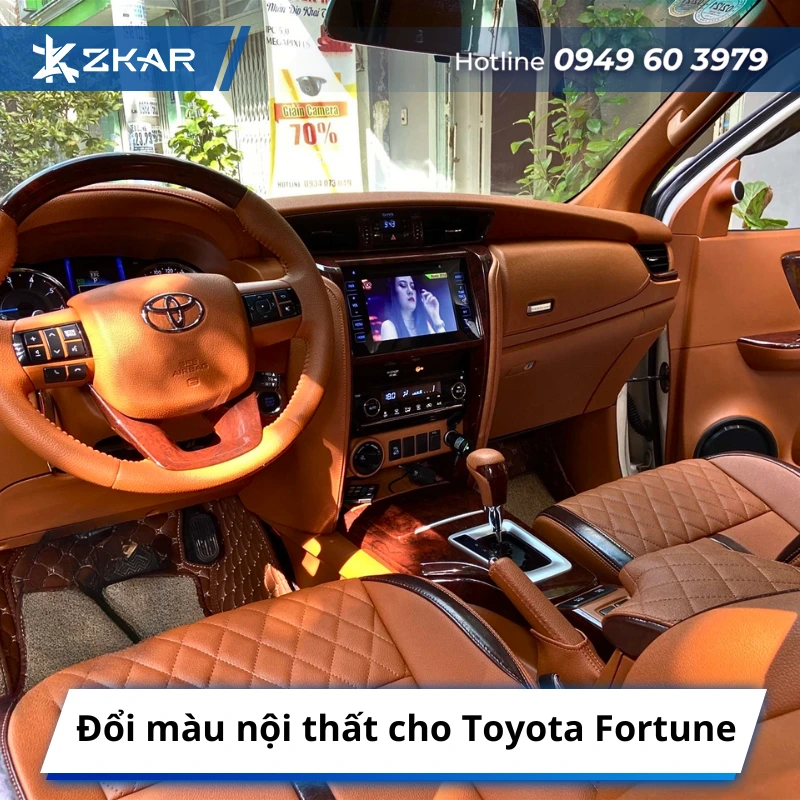 Đổi màu nội thất cho Toyota Fortune
