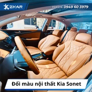 Đổi màu nội thất Kia Sonet