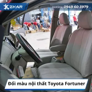 Đổi màu nội thất Toyota Fortuner
