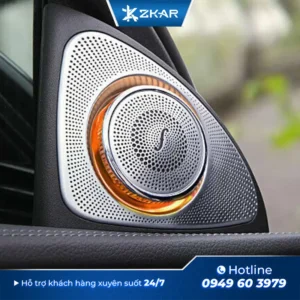Lắp Loa Xoay 3D Burmester Led 64 Màu Cột A Cho Xe-Mercedes Benz