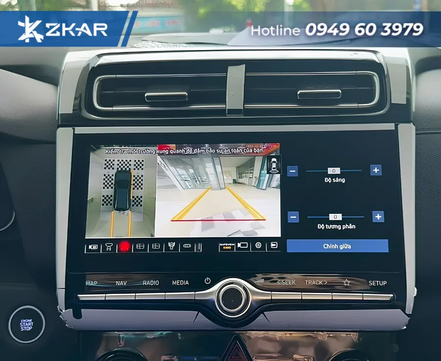 Camera 360 safeview s300 hiển thị video trên màn hình khi có vật cản