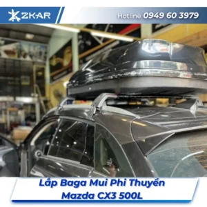 Lắp Đặt Baga Mui Phi Thuyền Mazda CX3 500L Tại TPHCM