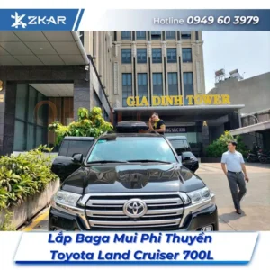 Lắp Đặt Baga Mui Phi Thuyền Toyota Land Cruiser 700L Tại TPHCM