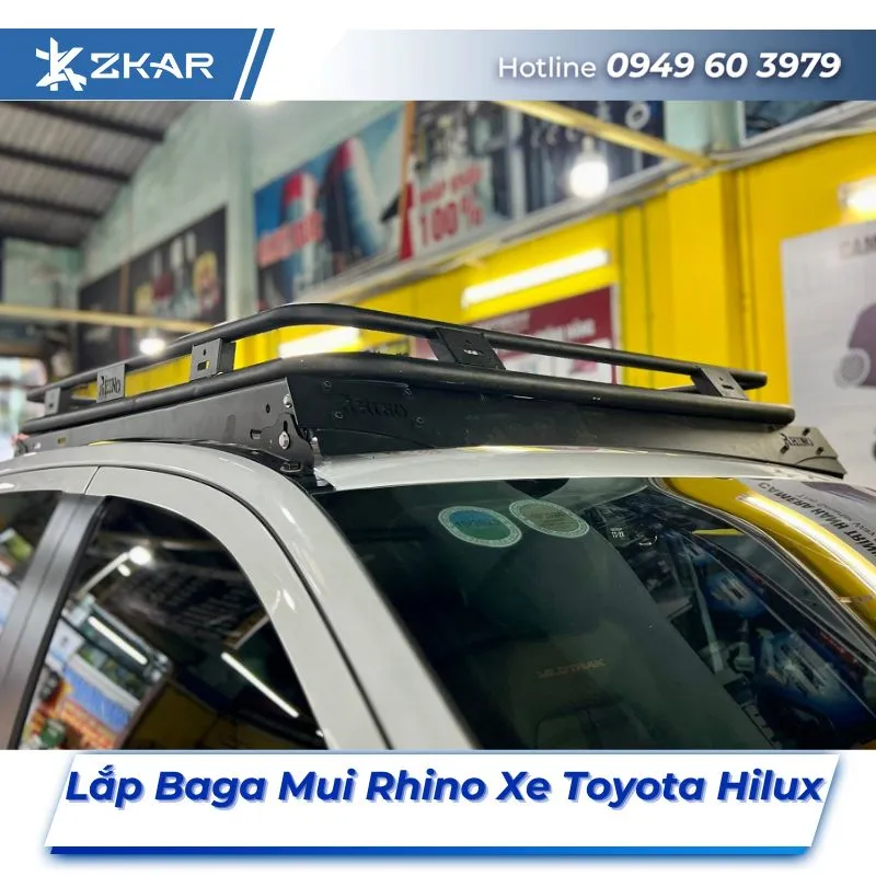 Lắp Đặt Baga Mui Rhino Xe Toyota Hilux Tại TPHCM